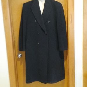 Mens wool coat charcoal grey